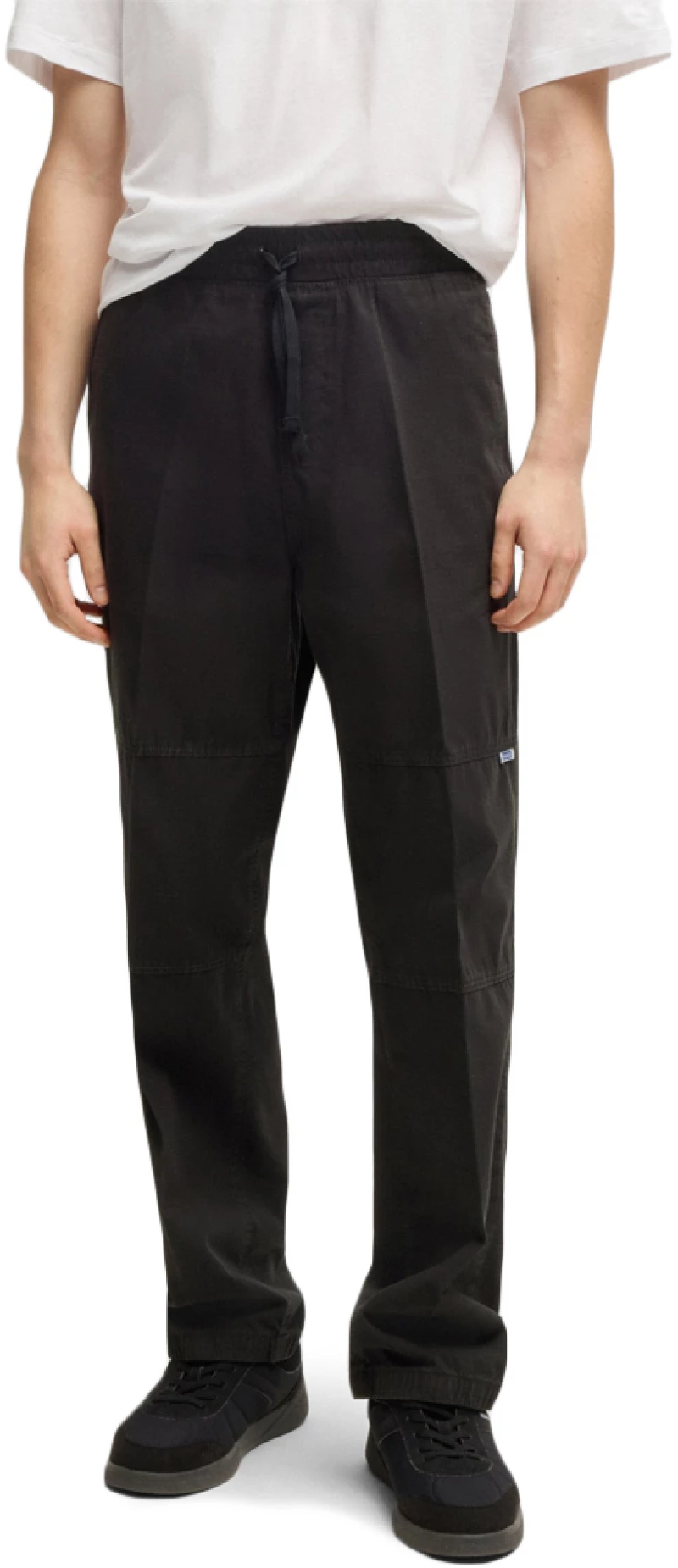 HUGO GIBOR 252D TAPERED FIT JOGGERS MEN HUGO ΜΑΥΡΟ (50535893-010)