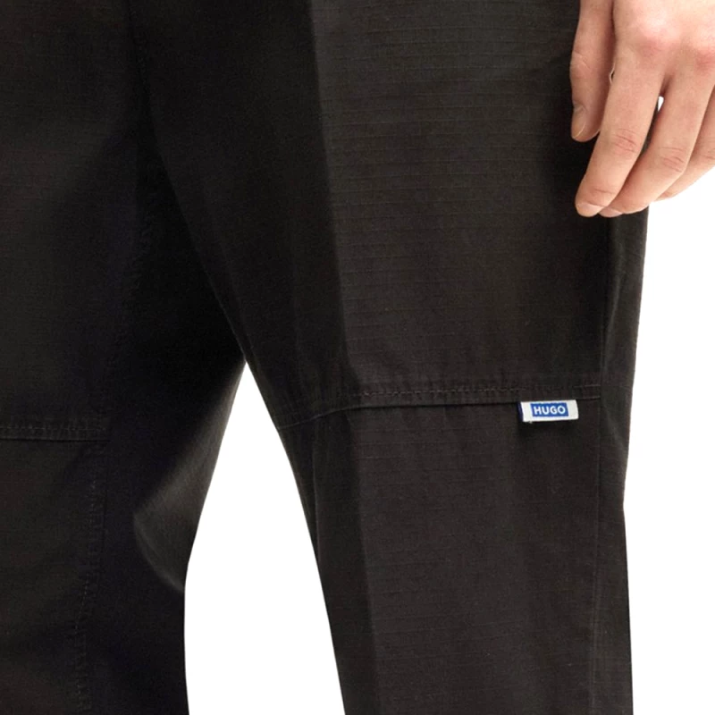 HUGO GIBOR 252D TAPERED FIT JOGGERS MEN HUGO ΜΑΥΡΟ (50535893-010)