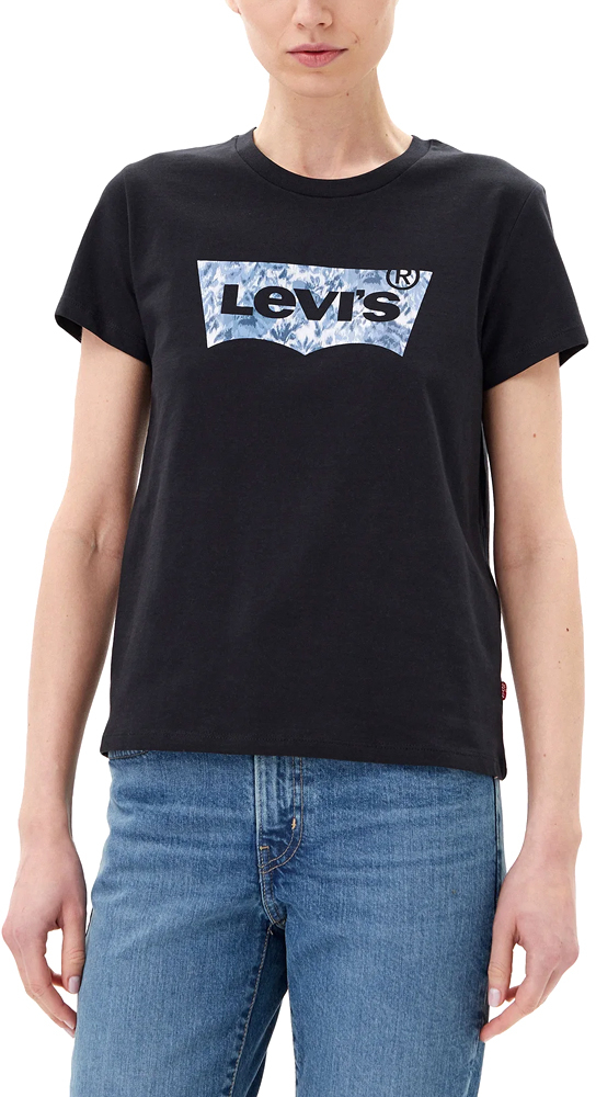 LEVI'S THE PERFECT ICONIC LOGO CREW NECK T-SHIRT WOMEN LEVI'S ΕΚΡΟΥ- ΜΑΥΡΟ- ΜΠΛΕ (17369-2930)