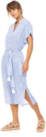 Γυναικείο Beachdress Pink Label -  ICE BLUE GEO - Viscose - Maxi