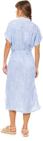 Γυναικείο Beachdress Pink Label -  ICE BLUE GEO - Viscose - Maxi