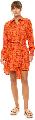 Γυναικείο Beachdress Pink Label -  SORBET ORANGE - Viscose