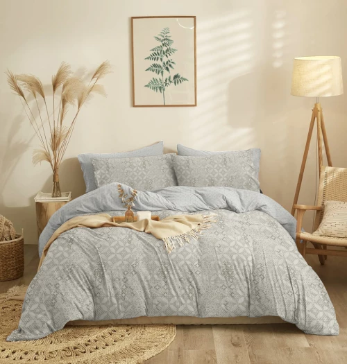 Σεντόνια Σετ "Marta" Dante Grey - Μονό (165x260)