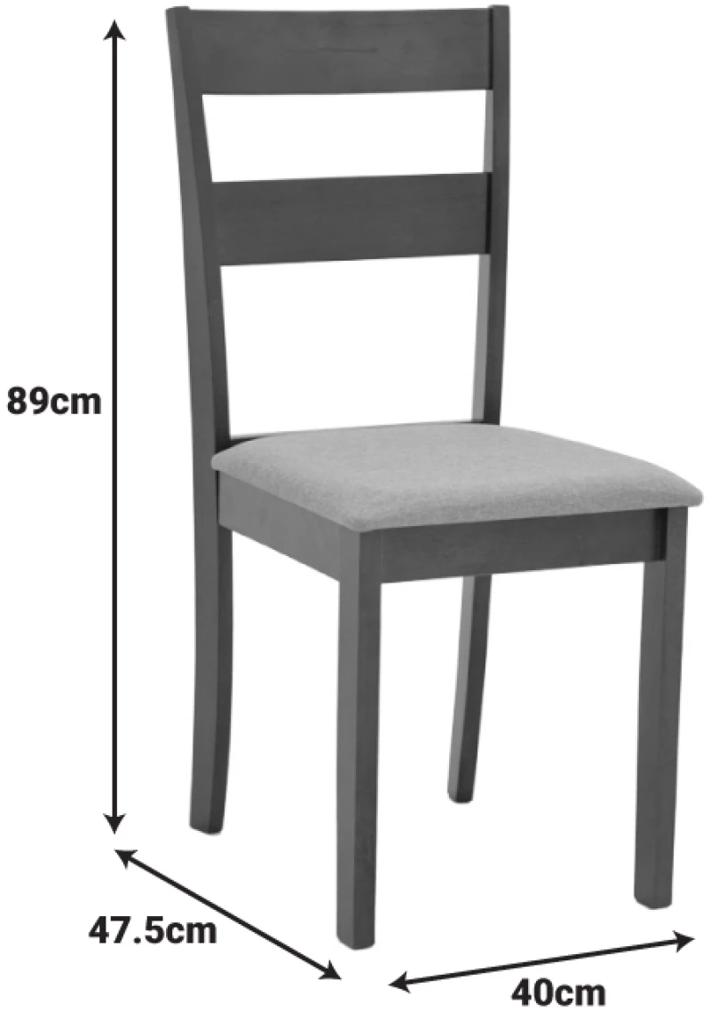 Καρέκλα Dallan  pakoworld σε καρυδί απόχρωση 40x47.5x89εκ