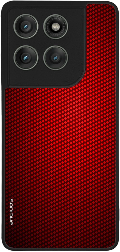 Θήκη Sonique Carbon Series για Motorola Edge 60 Pro 5G Κόκκινο