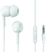 THOMSON wire earphones Jack 3,5 mm with microphone EAR3005W white