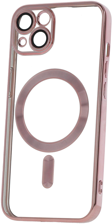 Color Chrome Mag case for iPhone 16e rose gold