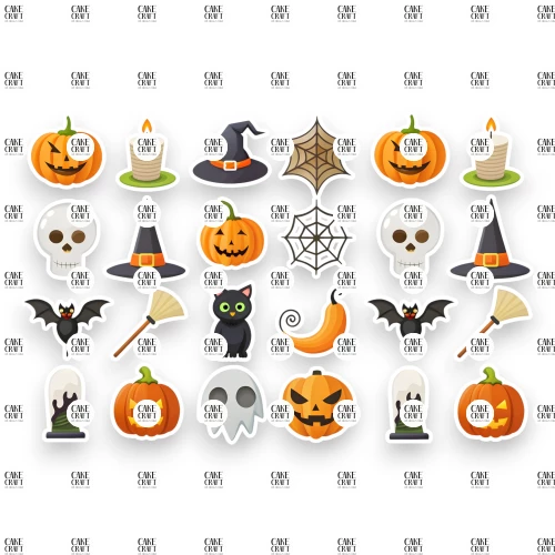 Βρώσιμα σχέδια Halloween v2 - 24τμχ