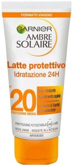 Garnier, Ambre Solaire - Latte Protettivo, Protection From The Elements, Sunscreen Lotion, SPF 20, 50 ml