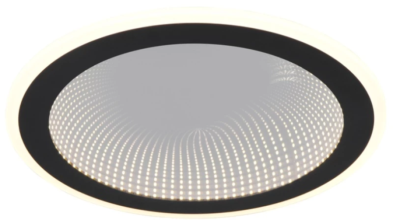 Φωτιστικό Οροφής Reality Lighting -RL GLACE R67681132 Μαύρο Ματ (Black Mat) 2700 - 6500K
