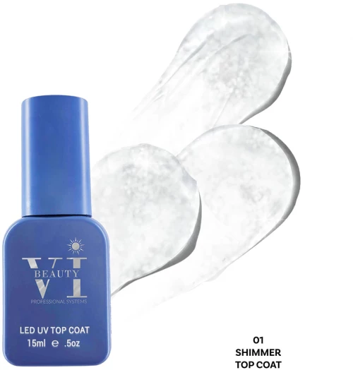 MIXCOCO Beauty Vi Shimmer Non Wipe Top Coat 01 15ml