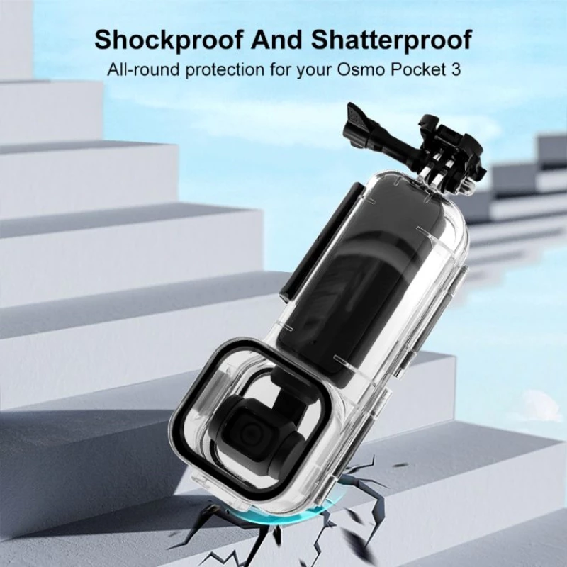 Puluz® Αδιάβροχη Θήκη Κατάδυσης 45m για DJI Osmo Pocket 3- Transparent (PU967T)