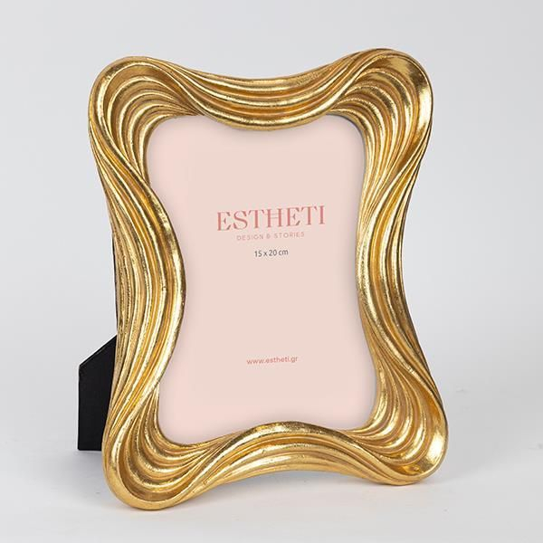 Estheti Κορνίζα 15x20cm Πολυρητίνης 21.4x3.9x26cm Χρυσαφί 756-12161