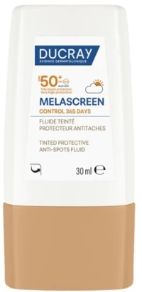 DUCRAY melascreen control 365 days anti-spots fluid tinted λεπτόρρευστη αντηλιακή κρέμα προσώπου με χρώμα κατά των κηλίδων spf50+ 30ml