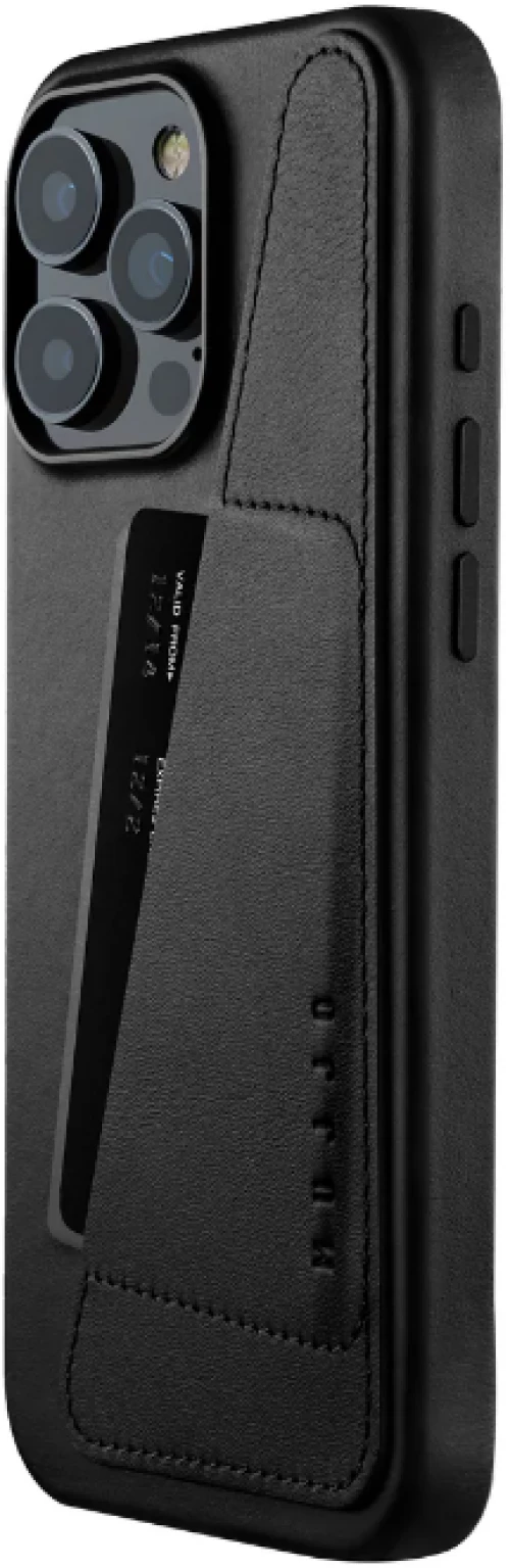 Θήκη Apple iPhone 16 Pro Max - MUJJO Full Leather Wallet Case Δερμάτινη Πορτοφόλι με MagSafe - Black (MUJJO-CL-056-BK)