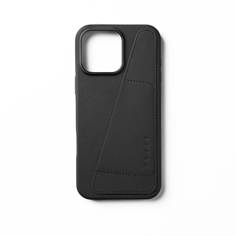 Θήκη Apple iPhone 16 Pro Max - MUJJO Full Leather Wallet Case Δερμάτινη Πορτοφόλι με MagSafe - Black (MUJJO-CL-056-BK)