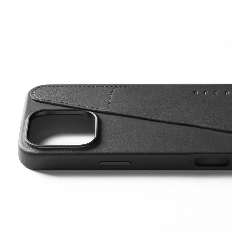 Θήκη Apple iPhone 16 Pro Max - MUJJO Full Leather Wallet Case Δερμάτινη Πορτοφόλι με MagSafe - Black (MUJJO-CL-056-BK)