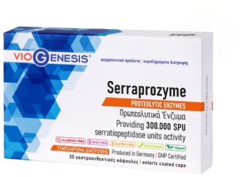 Viogenesis Serraprozyme X 30 Caps