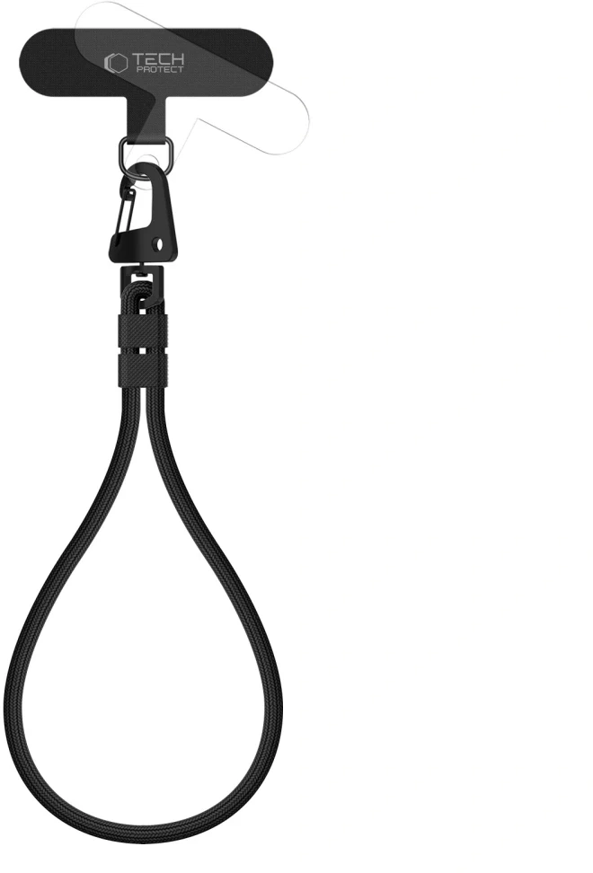 Tech-Protect Rope Λουράκι Καρπού για Κινητά - Μαύρο