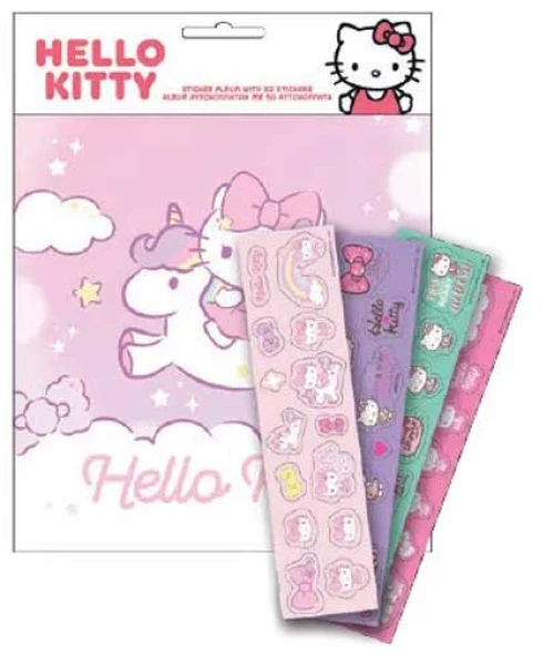 Gim Sticker Album με Αυτοκολλητα Hello Kitty Unicorn