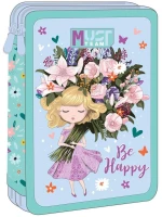 Κασετίνα Must Διπλή Γεμάτη 15χ5χ21 Be Happy 000586724