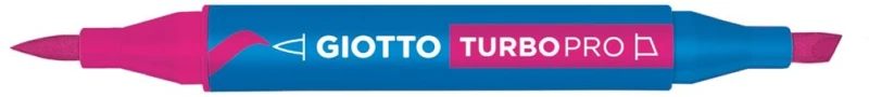 Μαρκαδόροι Giotto Διπλής Μύτης Turbopro 14 Magenta