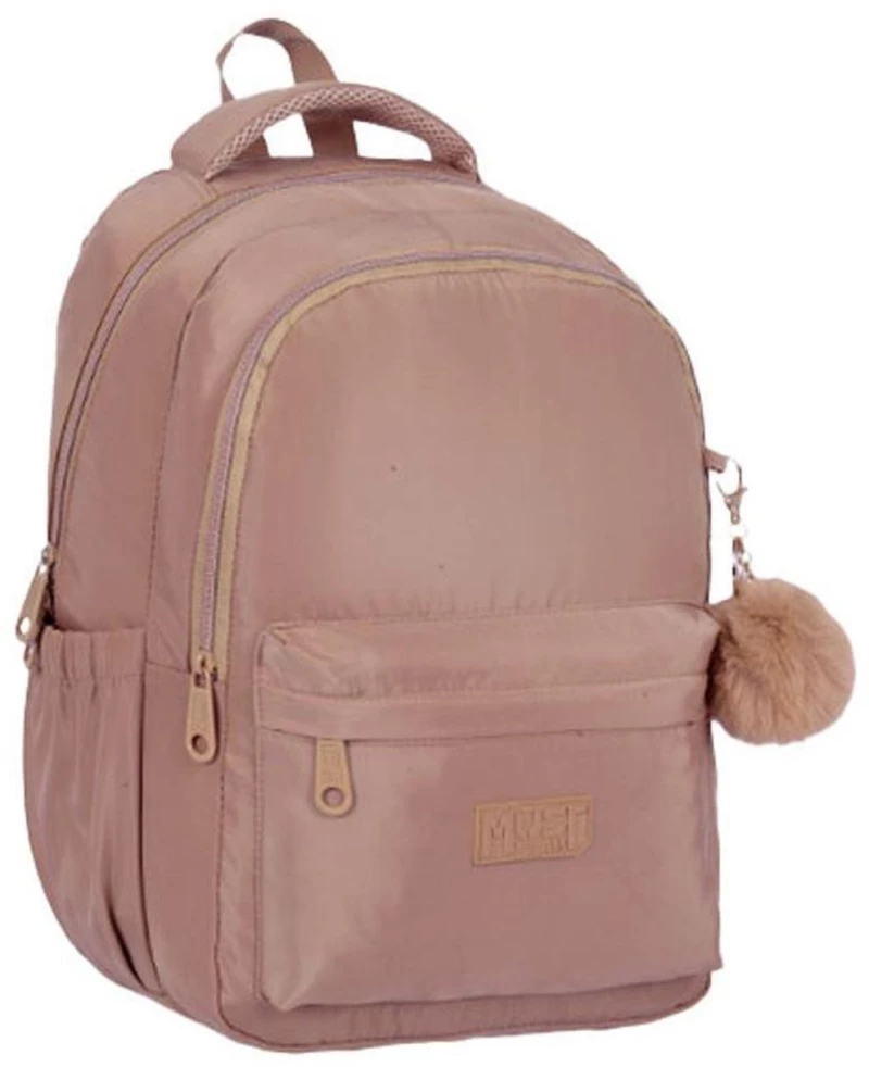 Τσάντα Πλάτης Must Fashion 30x20x44cm Μπεζ 000586541