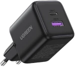Φορτιστής Σπιτιού GaN PD 30W UGREEN X516 65014 2 Θέσεων Μαύρο
