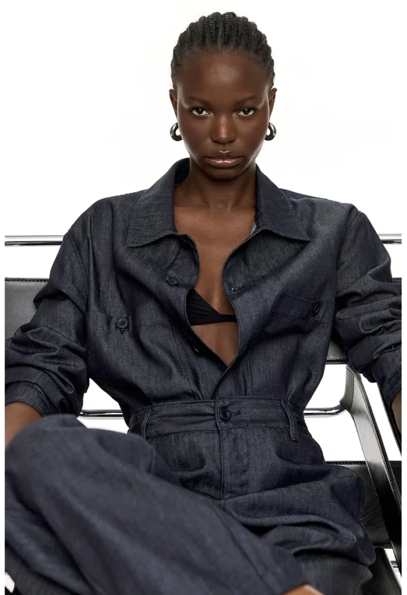 Diverse® Raw Denim Bamboo Overshirt