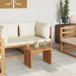 Τραπεζάκι Κήπου 50x32.5x35 cm Μασίφ ξύλο teak Καφέ 42006353