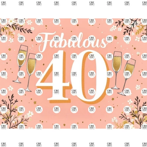 Βρώσιμο Σχέδιο fabulous 40 v1
