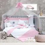Σετ Κούνιας (6 Τμχ) Mcdecor Baby Cars Pink - MCDECOR - -