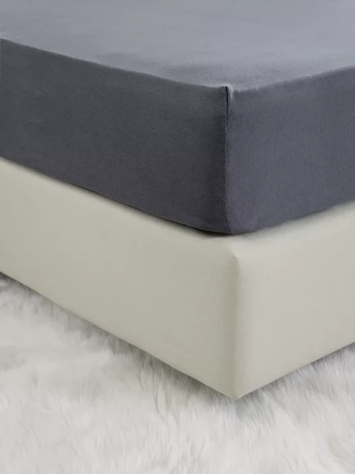 Σεντόνι Tender - Dark Gray Γκρι Ημίδιπλο με Λάστιχο 120x200+40