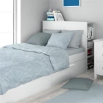 Σεντόνια Εμπριμέ Σετ 3 τεμ Άρτεμις 705 160X240 Light Blue-Grey 100% Cotton - -