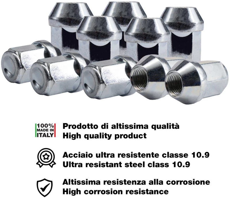 Simoni Racing ΠΑΞΙΜΑΔΙ ΚΩΝΙΚΟ 12x1,5 (34mm) (19) 10ΤΕΜ. SRDR/13-10