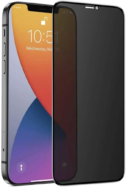 Tempered Glass Ancus Privacy 30 Μοίρες Protection Full Face 3D για Apple iPhone 16 Pro