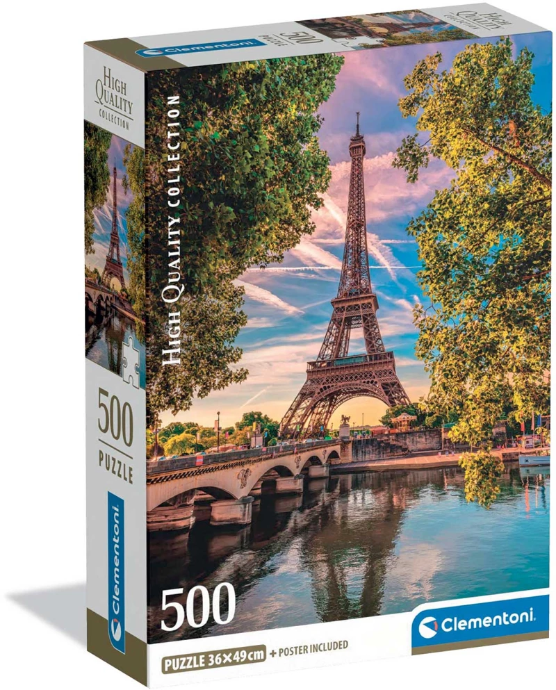 511048 CLEMENTONI ΠΑΖΛ HIGH QUALITY COLLECTION ΔΙΠΛΑ ΣΤΟΝ ΣΗΚΟΥΑΝΑ 500 ΤΜΧ - COMPACT BOX