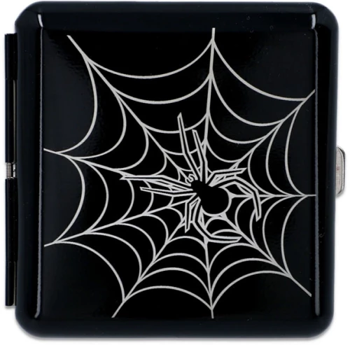 Ταμπακιέρα Μεταλλική Spider - Μαύρη