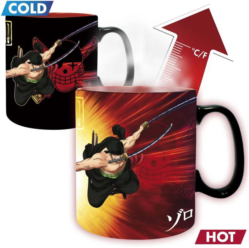 Abysse One Piece - Mug Heat Change - 460Ml - Zoro & Sanji (ABYMUGA580)