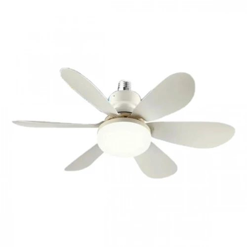 Φωτιστικό-Λάμπα Οροφής E27/220V 40W LED Dimmable με Ανεμιστήρα και Tηλεχειριστήριο - Λευκό