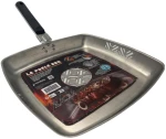 Τηγάνι Ψησίματος για BBQ, Inox με Αποσπώμενη Λαβή, BBQ06