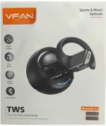 Ασύρματα Ακουστικά Ear Bluetooth Handsfree με Θήκη Φόρτισης VFAN T12 Μαύρο