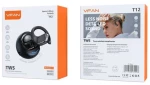 Ασύρματα Ακουστικά Ear Bluetooth Handsfree με Θήκη Φόρτισης VFAN T12 Μαύρο