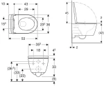 Geberit Λεκάνη Κρεμαστή Icon Rimfree Λευκή με Κάλυμμα Soft Close