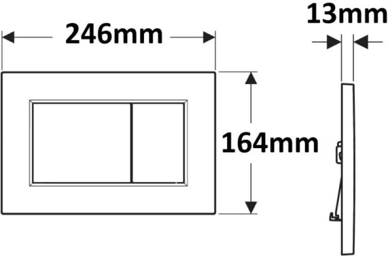 Geberit Πλακέτα Sigma 01 Χρωμέ Γυαλιστερή 115.660.21.1