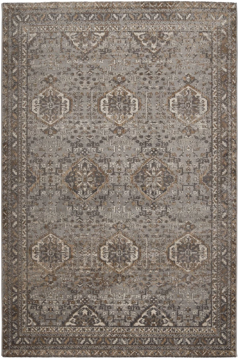 Χαλί Fanci G559J White Vison Grey-Brown Βιοκαρπέτ 200X290cm