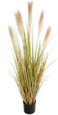 Τεχνητό Φυτό Pampas Grass 21477 120cm Green-White GloboStar Πολυαιθυλένιο