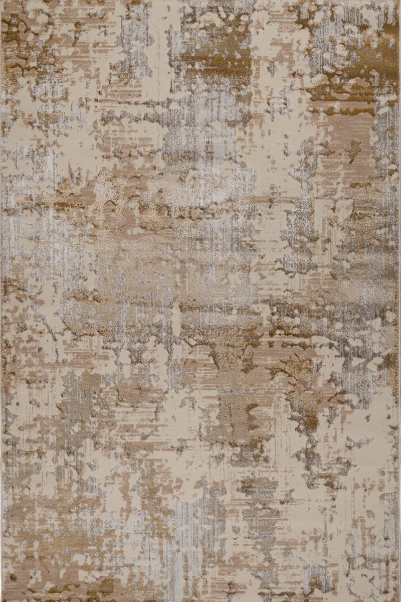 Χαλί Gossip 9026B Cream-Gold Βιοκαρπέτ 67Χ140cm