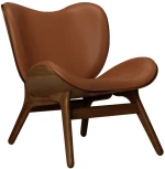 Πολυθρόνα A Conversation Piece Hope Leather 5700C5501-10 70x83x83cm Dark Oak Cognac