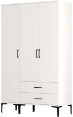 Ντουλάπα Τρίφυλλη Kumsal 845HCT5463 120x47,5x201,4cm White Τρίφυλλη